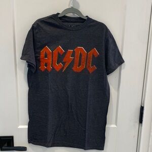 Liquid Blue AC/DC Charcoal and Orange Tee